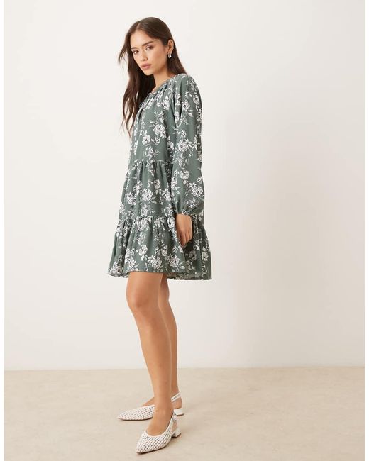 Glamorous Green Swing Mini Dress