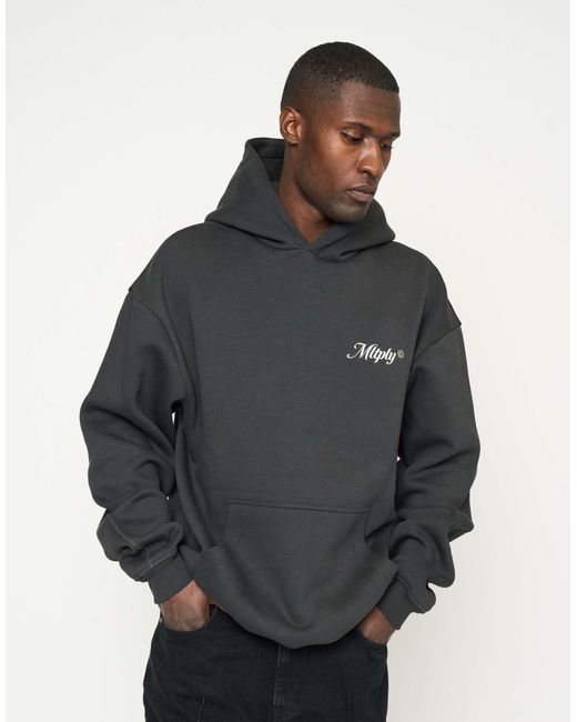 Lecture - sweat à capuche oversize Multiply Apparel en coloris Black
