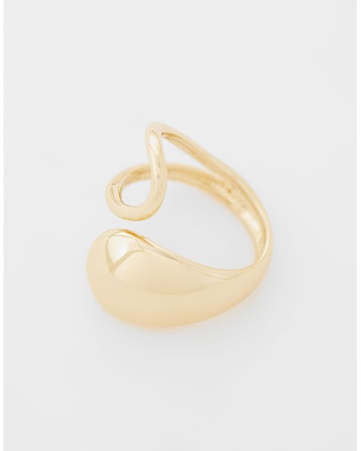ASOS Metallic Ring mit wickeldesign