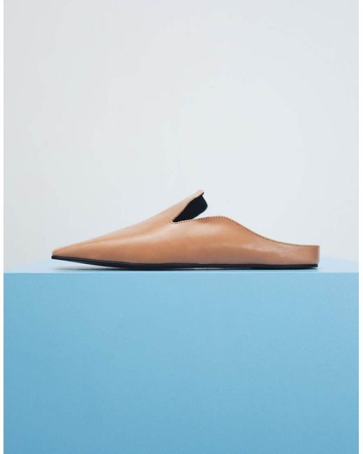 ASOS Blue Maude Premium Slipper Mules