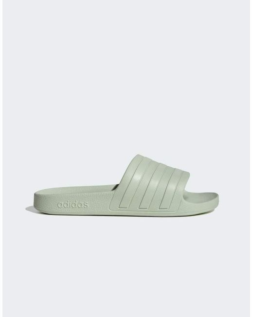 Adidas Originals Green Adilette Aqua Slides