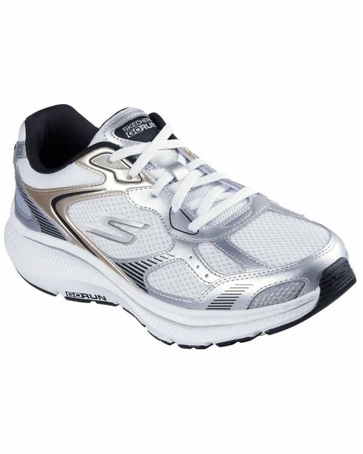 Skechers White Go Run Consistent 2.0 Volt Trainer