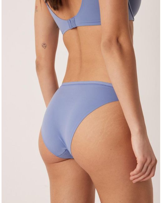 Calvin Klein Blue Perfectly Fit Seamless Bikini Briefs