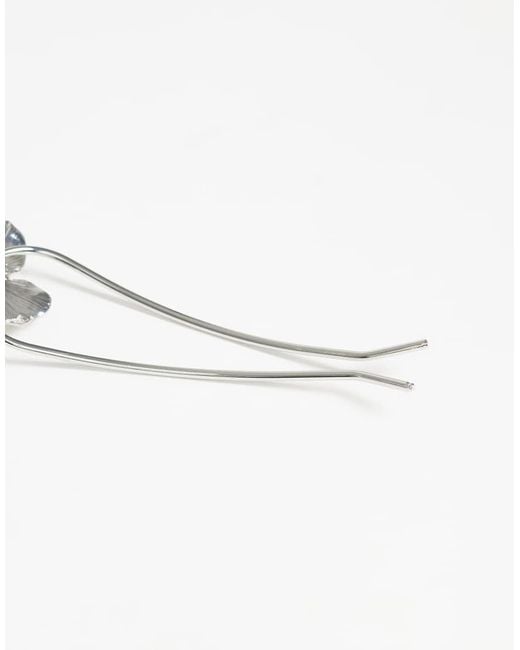ASOS White Hair Pin With Flower Design