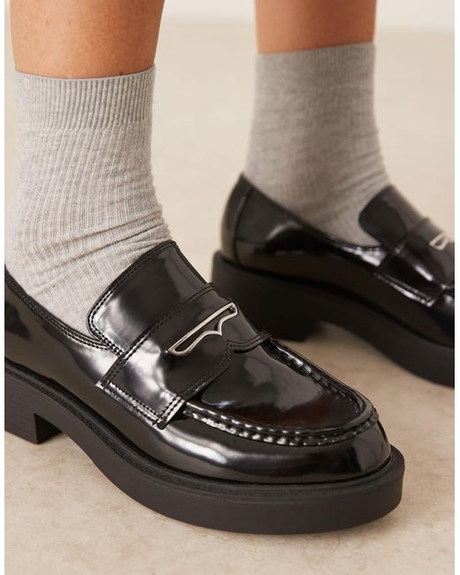ASOS Black – merit – loafer