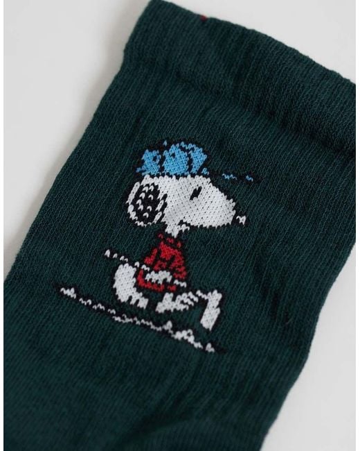 ASOS Red 3 Pack Of Snoopy And Friends Socks for men