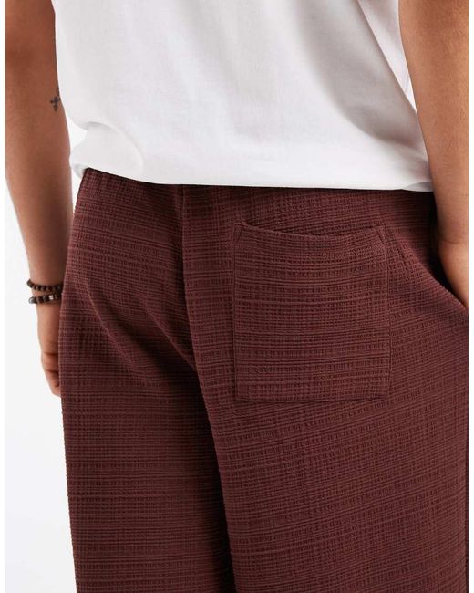 ASOS White Oversized Textured Balloon Sweatpants for men