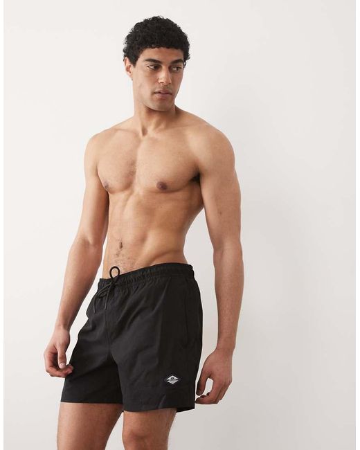 Jack & Jones Black Logo Swim Shorts for men