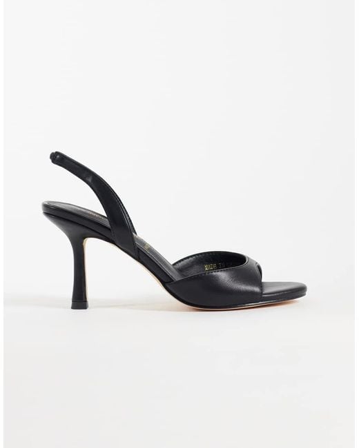 London Rebel Metallic Nora Peep Toe High Heeled Sandals