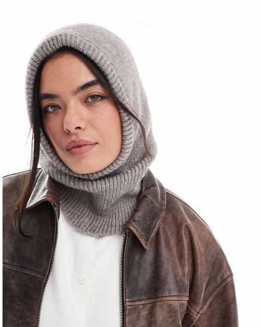 JJXX White Hooded Knitted Snood