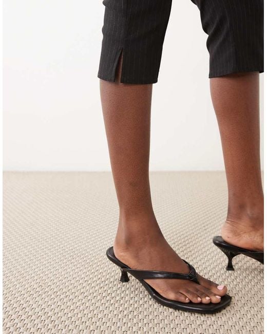 ASOS Natural Bengaline Side Split Capri Pant
