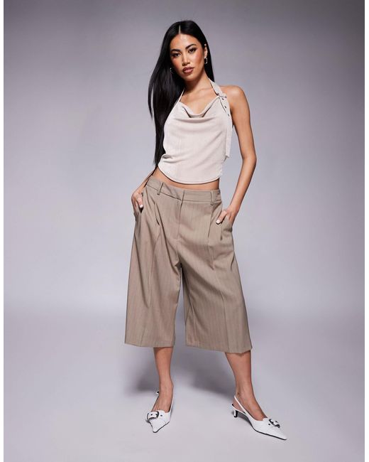 River Island Purple Tailored Shorts