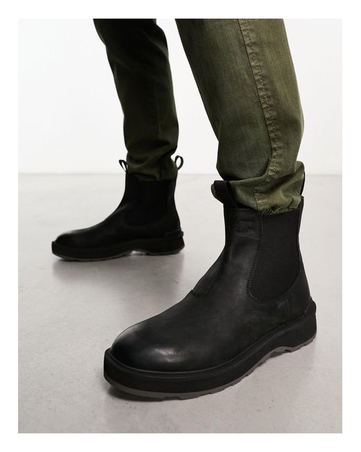 Sorel Black Hi-line Chelsea Boots for men