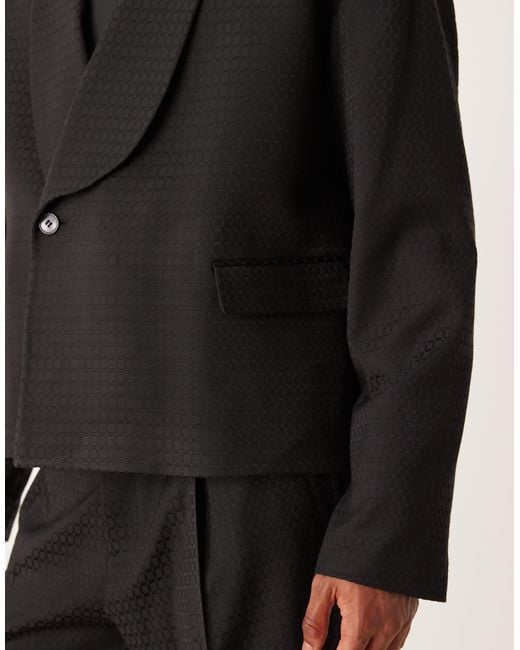 ASOS Black Boxy Suit Jacket for men
