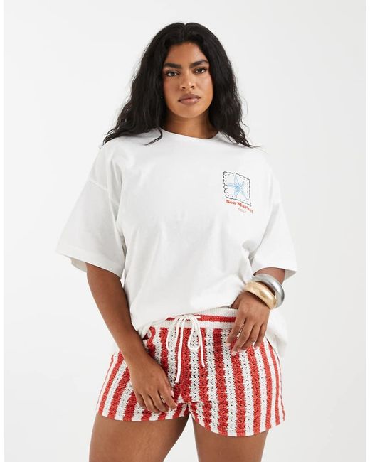 Vero Moda White Oversized T-shirt