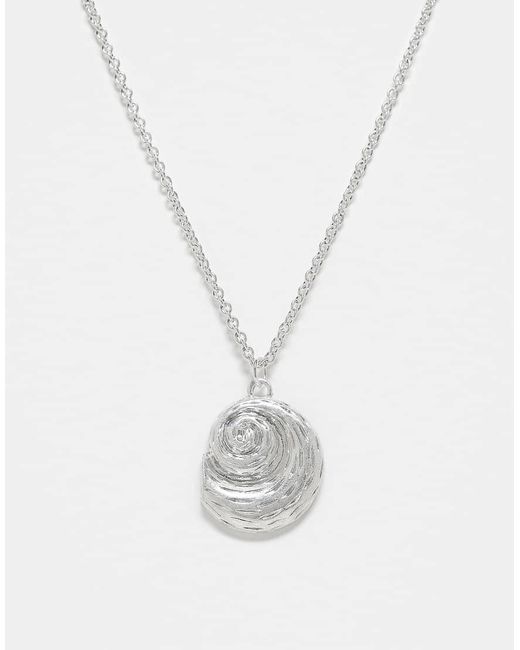 Catenina Con Pendente A Conchiglia di Reclaimed (vintage) in White