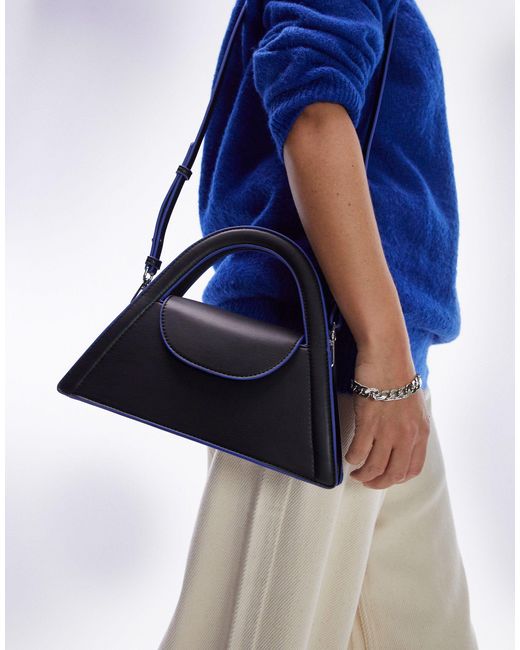 TOPSHOP Coral Structured Crossbody Bag in Blue | Lyst Canada
