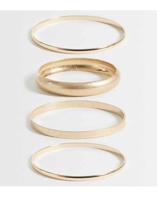 ASOS White Asos Design Curve Pack Of 4 Mixed Bangles
