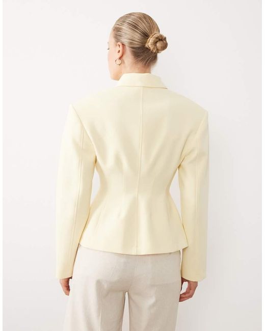 ASOS Natural Button Through Cinch Blazer