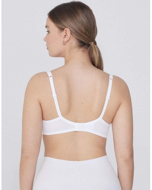 Tezenis White Athens Microfibre Push-Up Bra