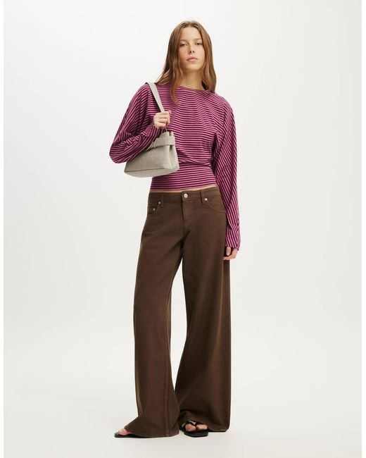 Cotton On Purple Blair Batwing Long Sleeve