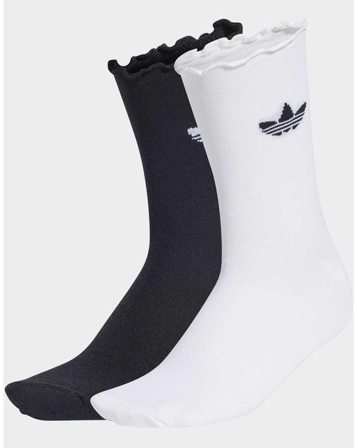 Adidas Originals Blue 2 Pack Ruffle Socks