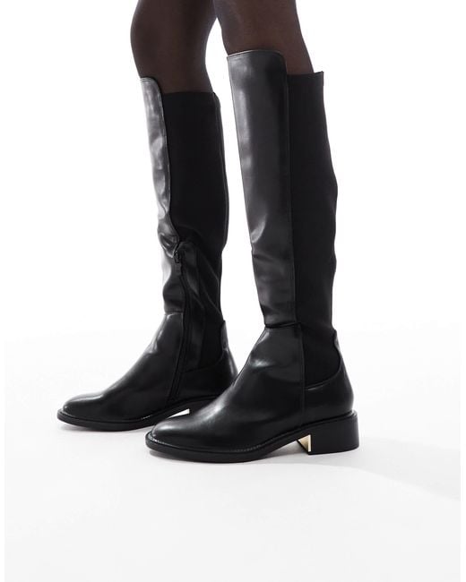 SEQWL Black Latte Riding Boots
