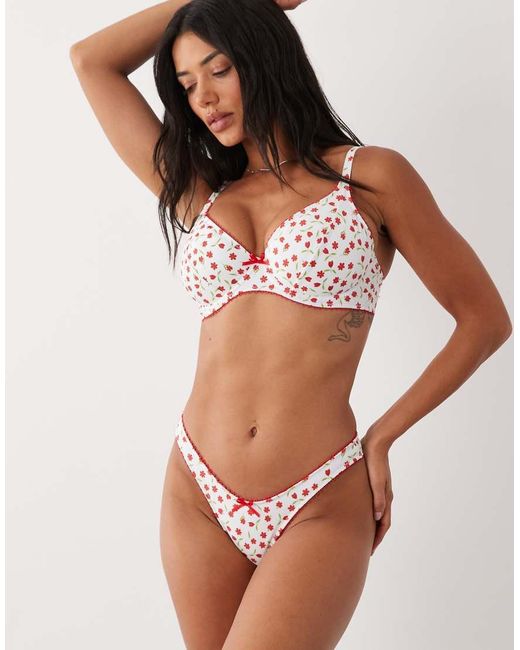 Peek & Beau Brown High Leg Bikini Bottom