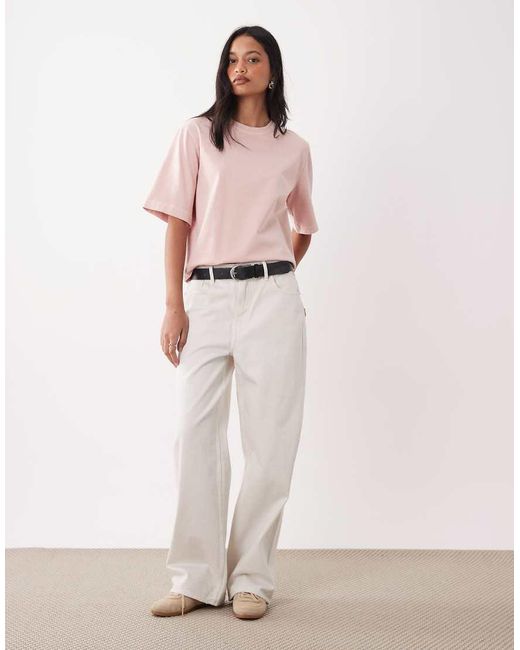 ARKET Pink Pure Cotton Heavyweight Boxy Fit T-shirt