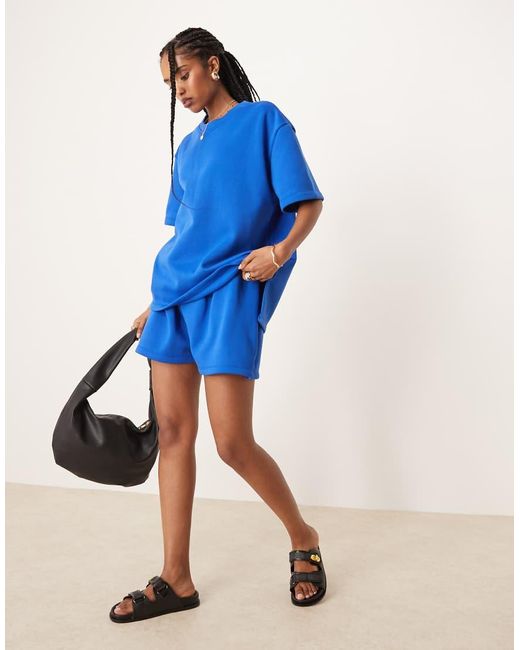 ASOS Sweatershort in het Blue