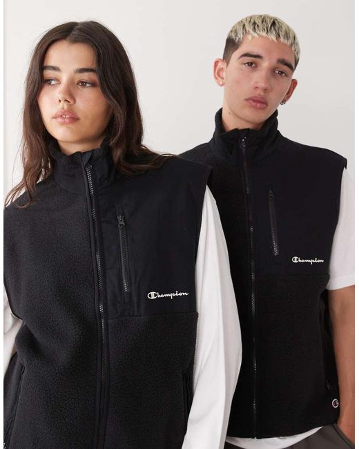 Champion Black Unisex Padded Vest