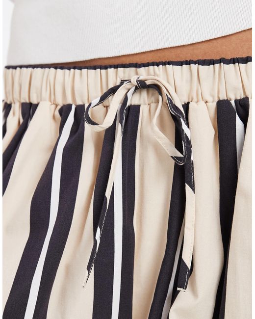 ASOS White Bubble Hem Shorts