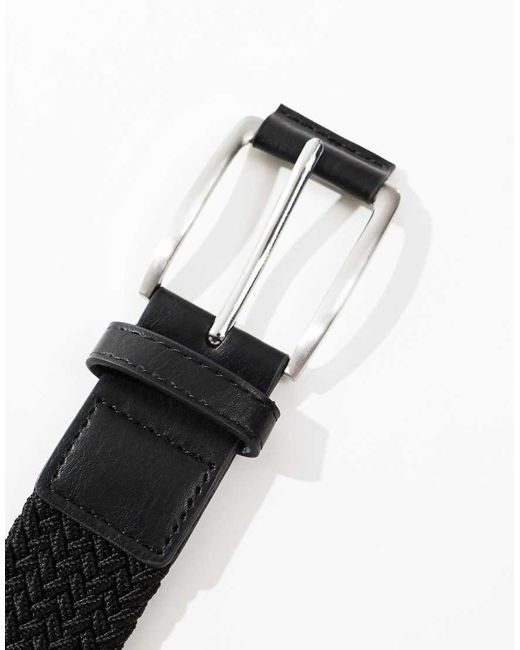 River Island Blue Elastic Webbing Belt for men