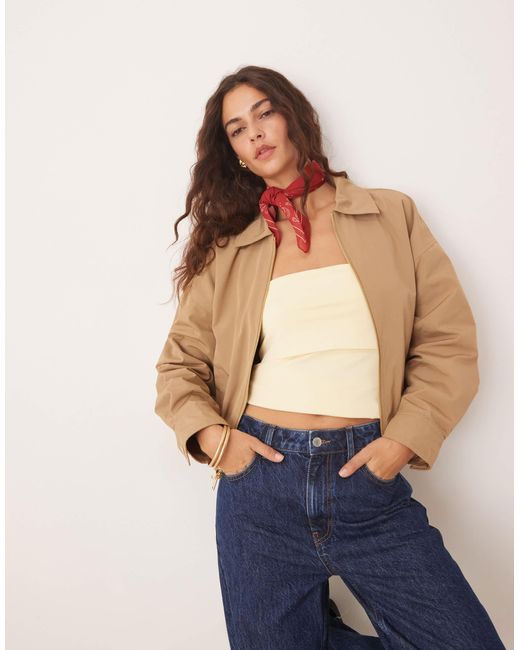 Abercrombie & Fitch Blue Clean Utility Jacket