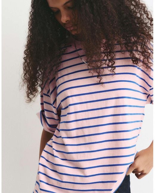 Pull&Bear Red – kurzärmliges t-shirt