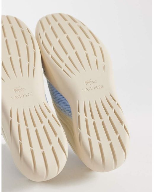 Lacoste White Low Mystere Logo Ballet Trainers