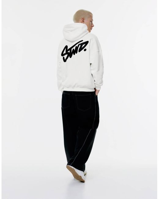 Pull&Bear – kapuzenpullover in White für Herren