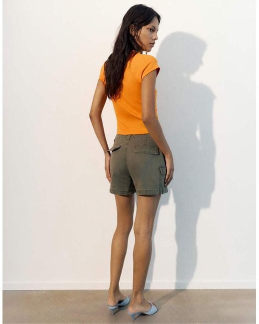 Pull&Bear Orange Fruit Graphic T-shirt