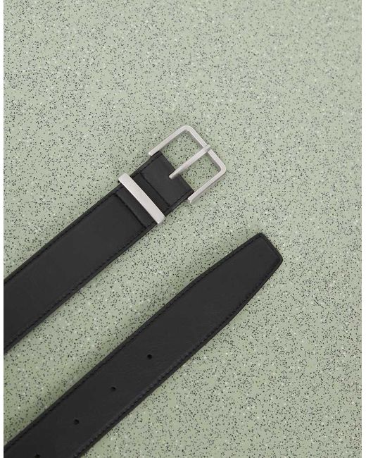 Weekday Riem Met Vierkante Zilveren Gesp in het Blue