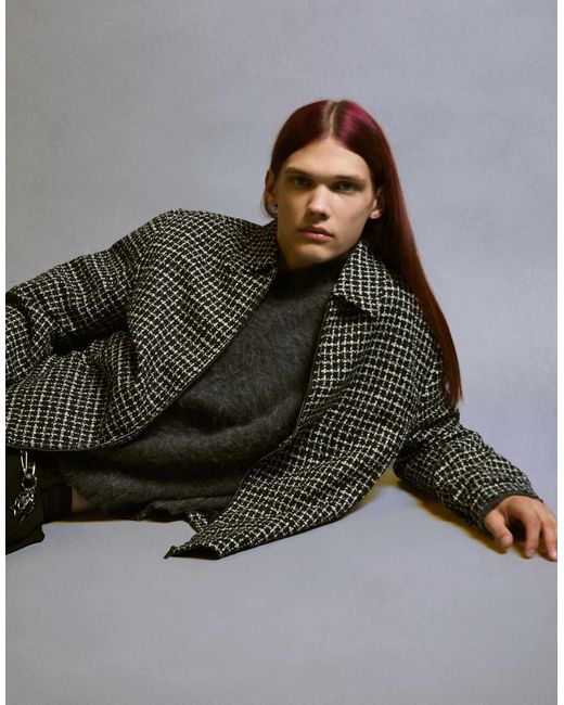 Veste courte en chenille Bershka pour homme en coloris Brown