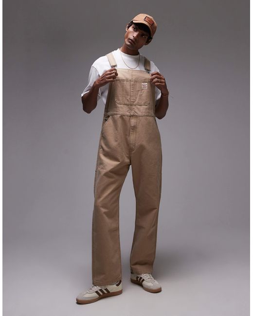 Levi's – workwear capsule – latzhose aus canvas in Brown für Herren