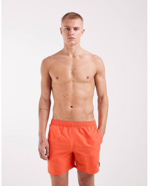Nike Red Nike 5 Inch Volley Swim Shorts for men
