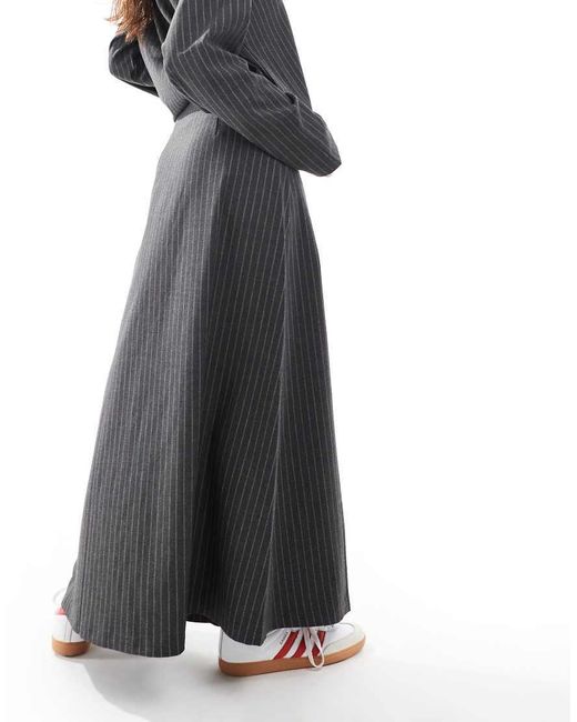 Object Black Volume Midi Skirt Co-ord