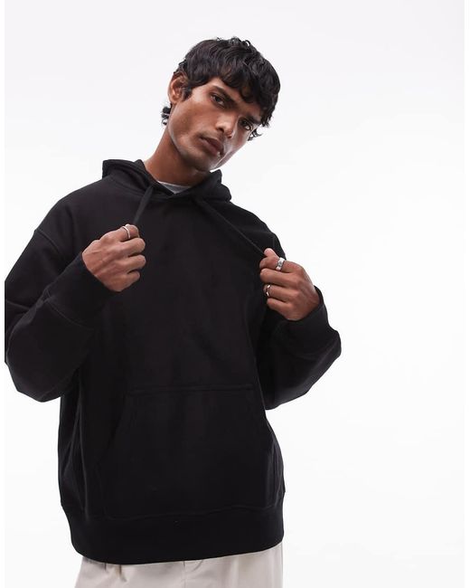 Sudadera Negra Extragrande Con Capucha De Tejido Grueso De ARKET de hombre de color Black