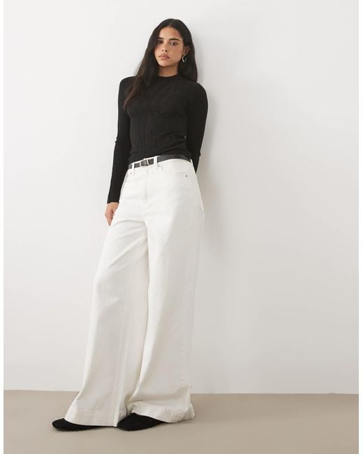 Mango Black High Neck Knitted Top