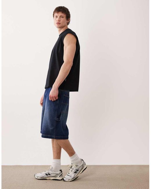 Jack & Jones Black Oversized Boxy Vest for men