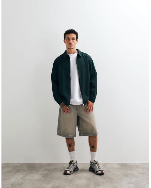 ASOS Blue Zip Overshirt for men