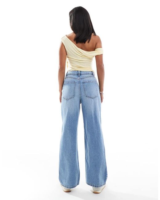 New Look Blue Adalae Wide Leg Jeans