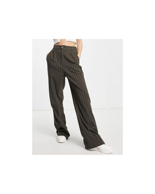 stradivarius wide leg trousers