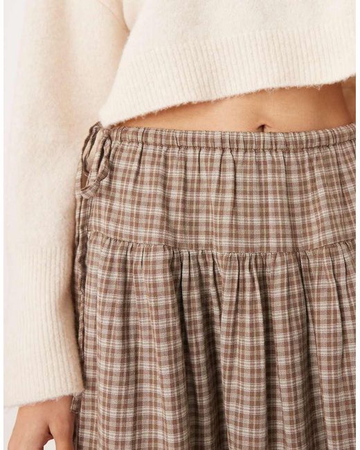 Aware Natural Full Tie Waist Detail Skirt